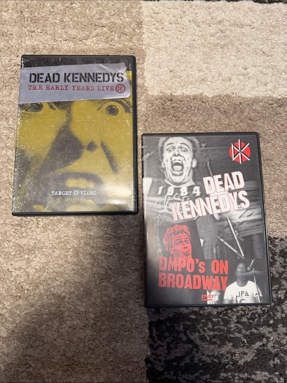 TWO Dead Kennedys DVDs - The Early Years and DMPOs on Broadway, EUC!